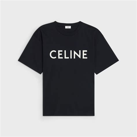 celine loose t-shirt in cotton jersey|CELINE LOOSE T.